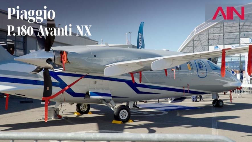 Piaggio Aerospace P.180 Avanti Evo at Aero Friedrichshafen 2026