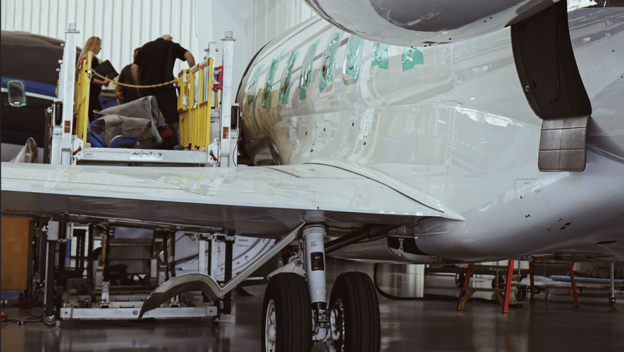 Duncan Aviation recently completed 144-month inspections on two Gulfstream G650 aircraft. The 144-month inspection is one of the most in-depth maintenance events and involves removing all exterior access panels, the complete interior, and the landing gear—essentially giving technicians full access to inspect and evaluate the aircraft from nose to tail.