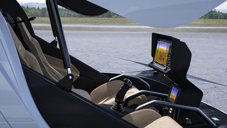 Skyview HDX flight display in Air One eVTOL