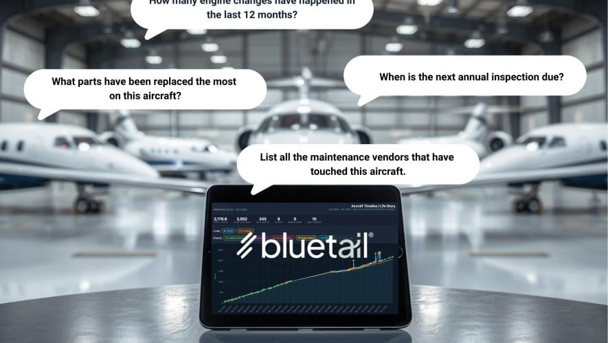 Bluetail aircraft records management system
