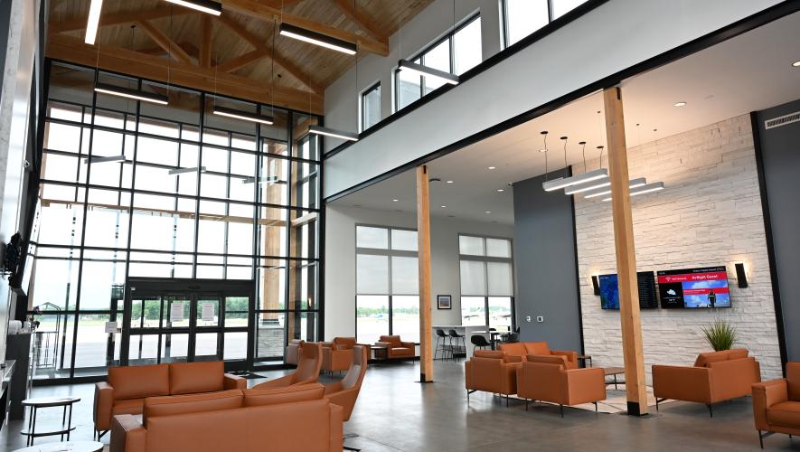 Avflight's new terminal at Michigan's Cherry Capital Airport