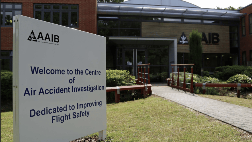AAIB Office with sign