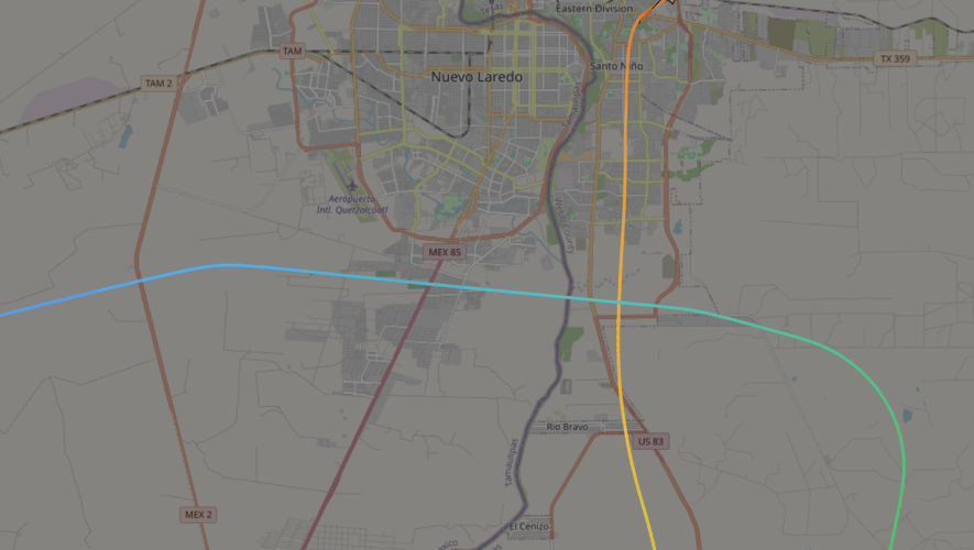 ADS-B Exchange flight-tracking of NetJets Latitude