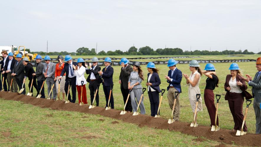 U.S. Department of Transportation and FAA officials broke ground on the Vertical Procedures and Analysis Range