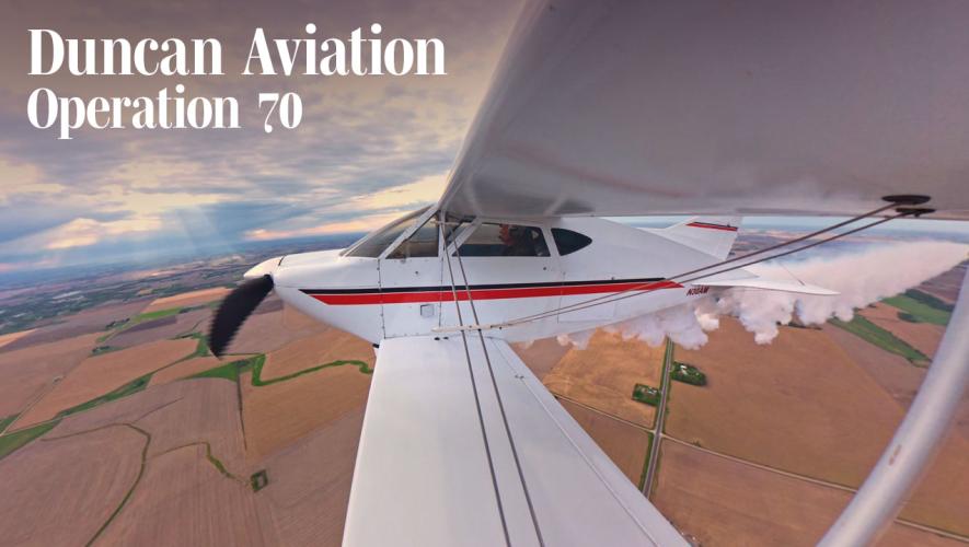 Duncan Aviation's 70th Anniversary Flight