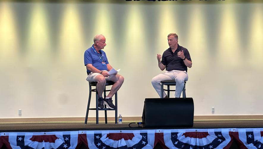 EAA chairman and CEO Jack Pelton and FAA deputy administrator Chris Rocheleau