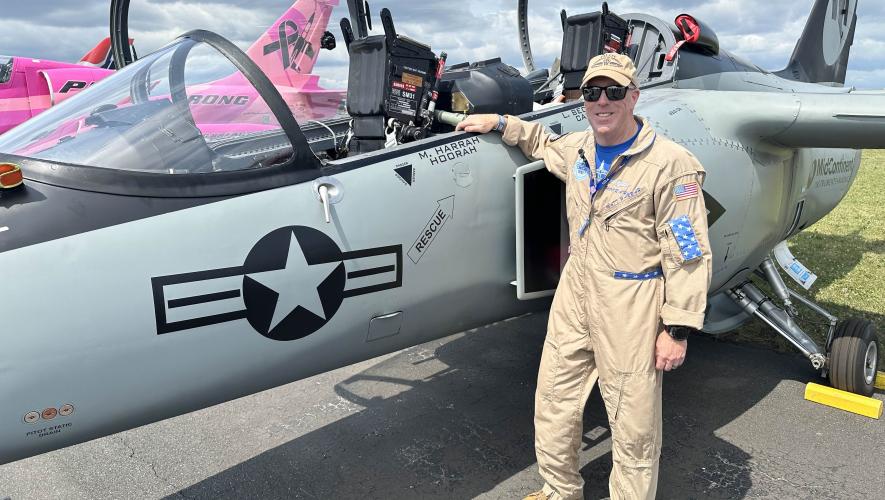 Matthew Harrah and S.211 jet