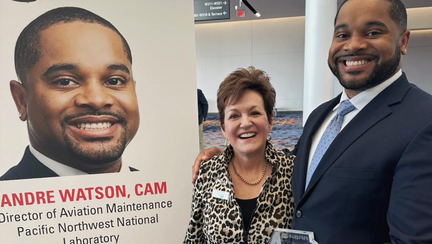 Sheryl Barden with Andre Watson