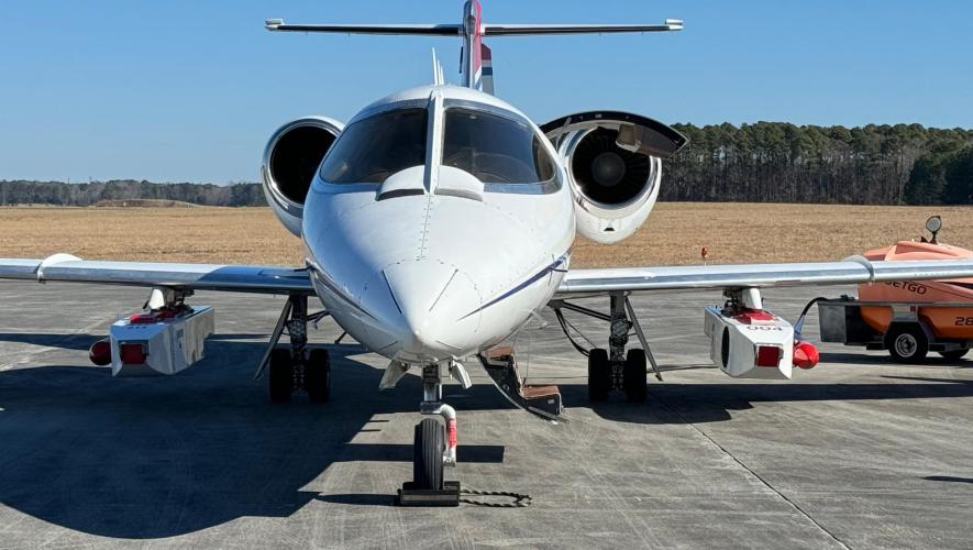Aery Aviation Learjet with hard points