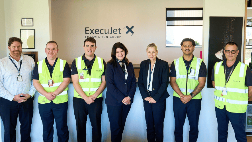ExecuJet Auckland's FBO staff