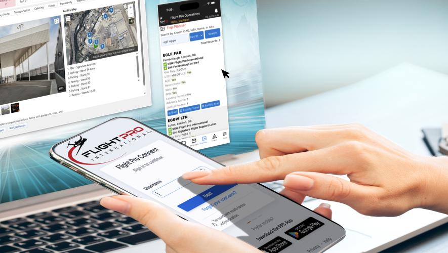 Flight Pro Connect trip management software
