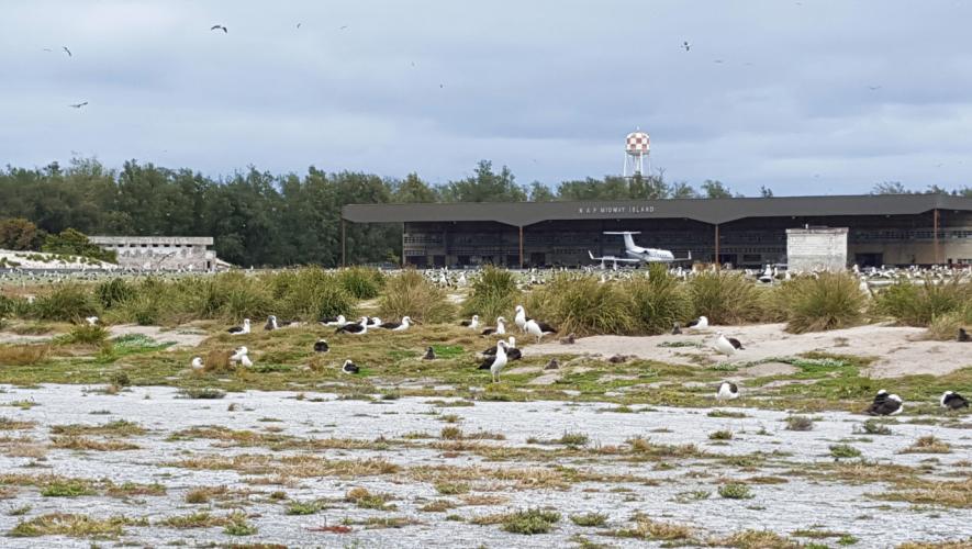 Henderson Field on Midway Island