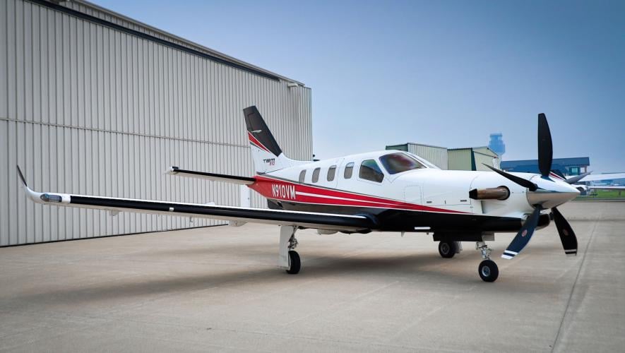 Little Hawk Logistics Daher TBM 910 turboprop airplane
