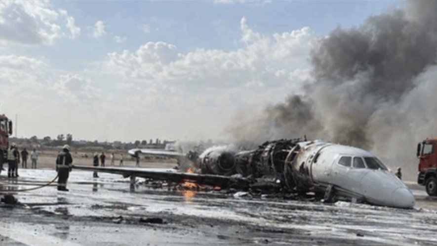 Misrata Airport Citation crash