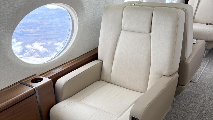 Duncan Aviation Gulfstream G450 interior refurb