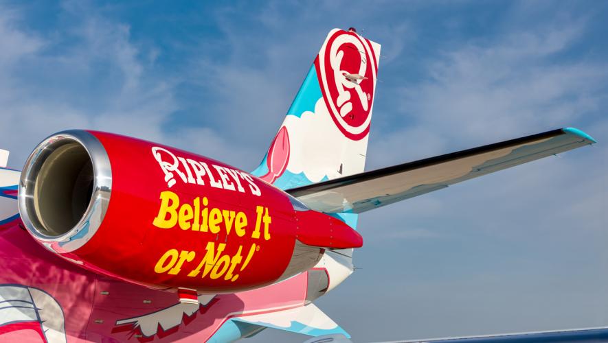 Ripley’s Believe It or Not! Citation 560XLS+ engine detail