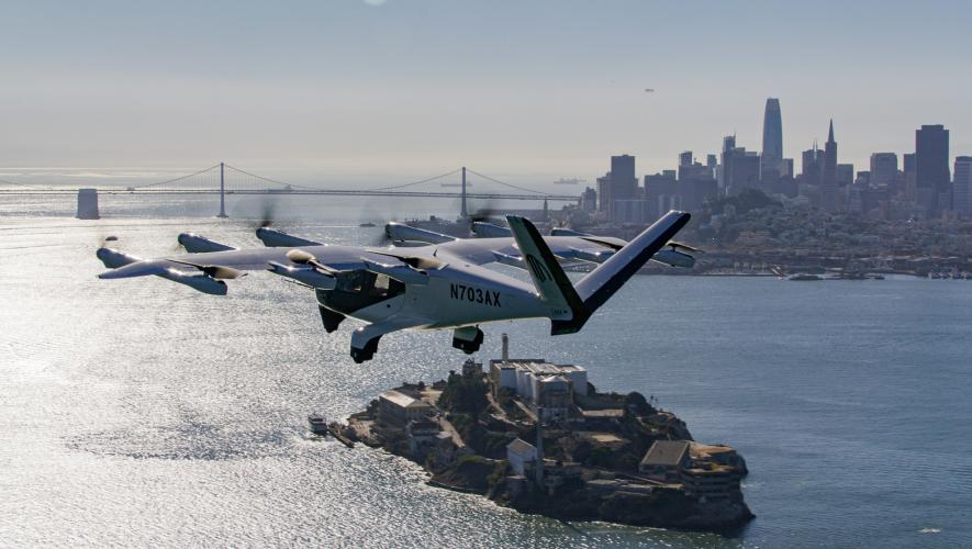 Archer's Midnight eVTOL aircraft in San Francisco