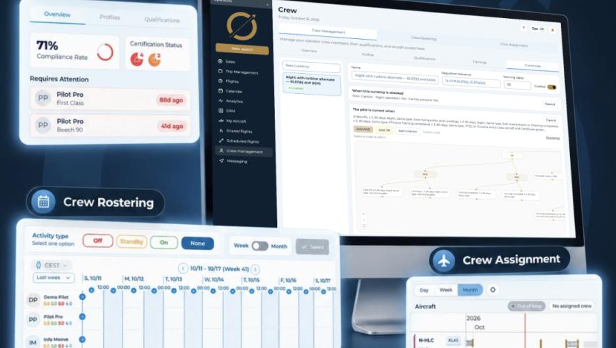 Moove's crew currency management system