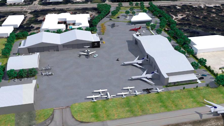Artist rendering of W Aviation campus