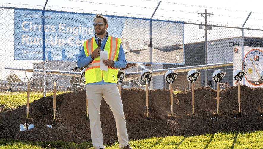 Cirrus breaks ground on a multi-million dollar facility in Duluth