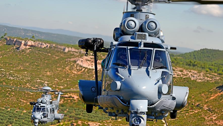 Two H225Ms in flight 
