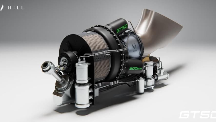 Hill Helicopters GT50 turbine engine