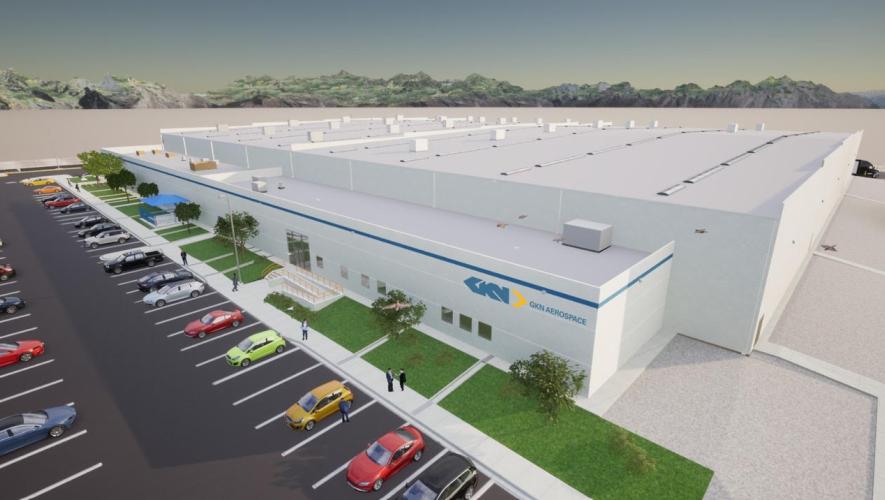 Digital rendering of expanded GKN Aerospace facility in Chihuahua, Mexico