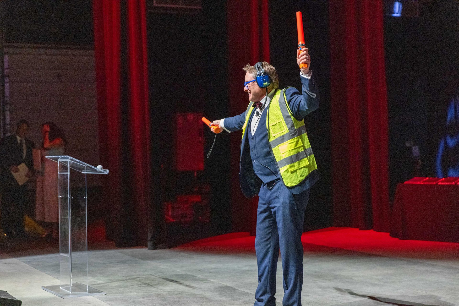 Andrew Davis, master of ceremonies at FBO gala