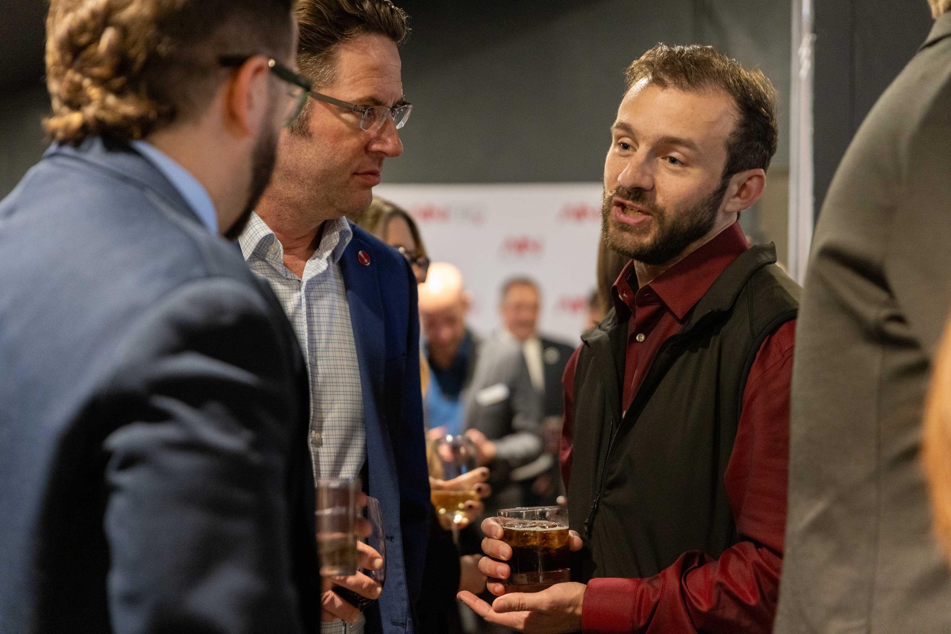 People chatting at FBO gala 2026