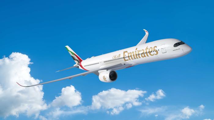 Emirates Airline's Airbus A350-900 aircraft
