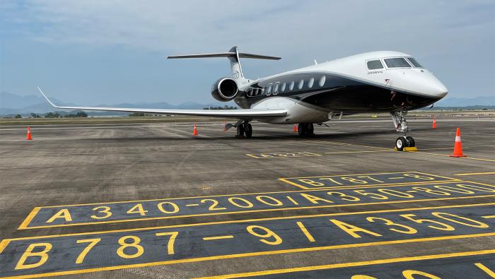 G700 in Vietnam (Photo: Gulfstream)