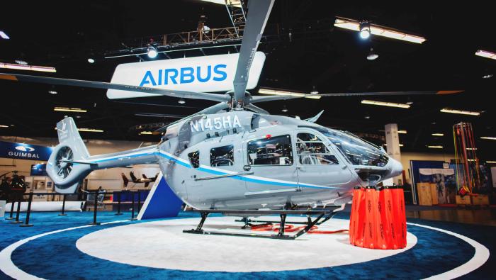 Hillsboro Aviation's H145 at HAI Heli-Expo 2024