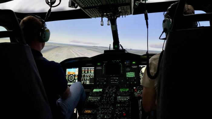 Coptersafety AW139 flight simulator