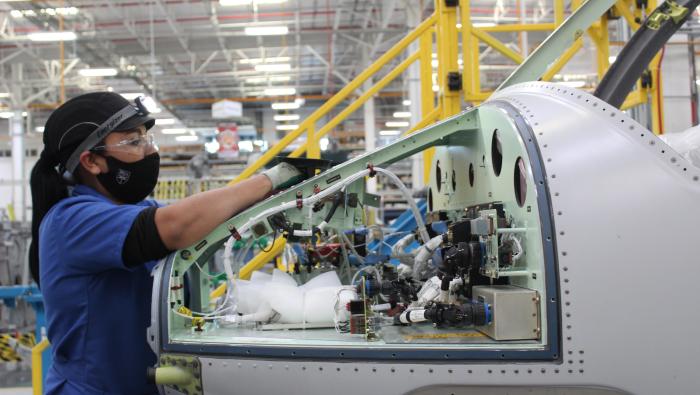 Bell Mexico helicopter cabin manufacturing