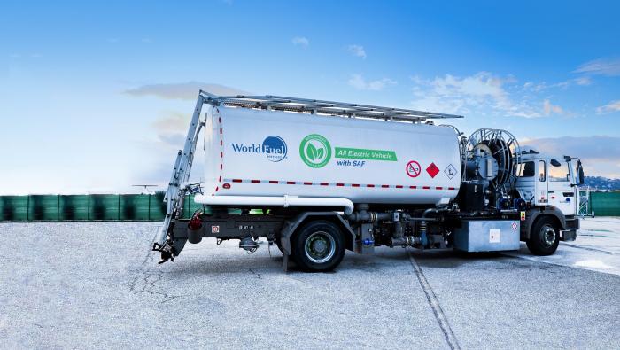 World Fuel Services electric-powered fuel truck