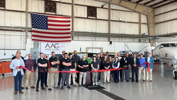 Appalachian Aero Group employees celebrate Part 145 certification