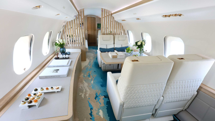 AllianceJet's Bombardier Global 600 design featured at EBACE 2024.