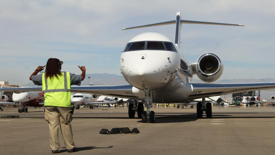 Aircraft arriving NBAA Convention 2019