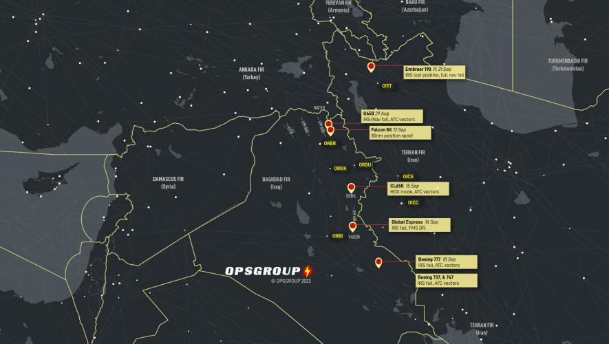 Ops Group maps the fake GPS occurrences (Image: Ops Group)