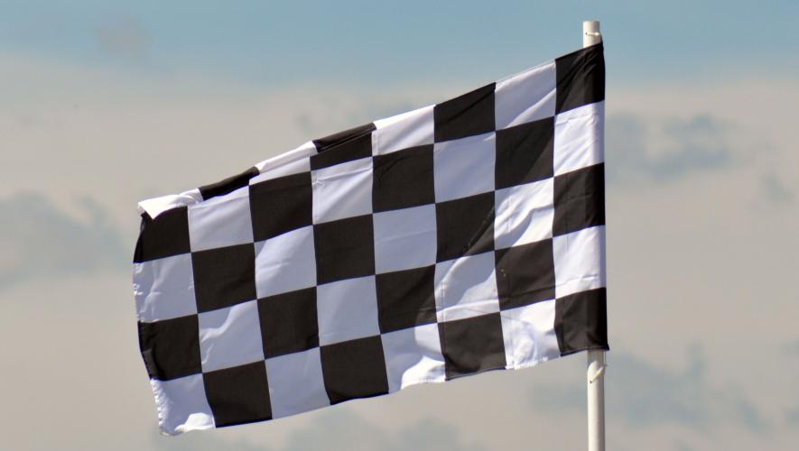 Car racing flag