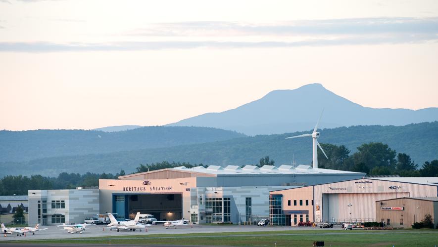 Heritage Aviation's FBO at Burlington International Airport
