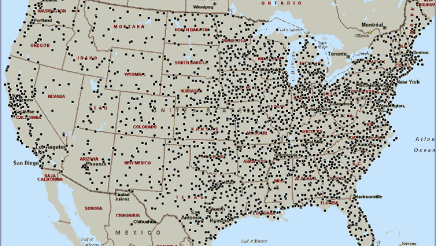 WAAS locations (Image: the FAA)