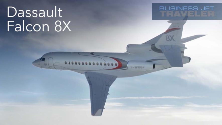 Dassault Falcon 8X in flight