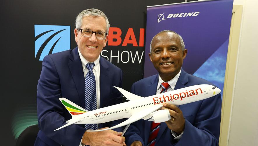 Boeing Ethiopian deal at Dubai Airshow 2023