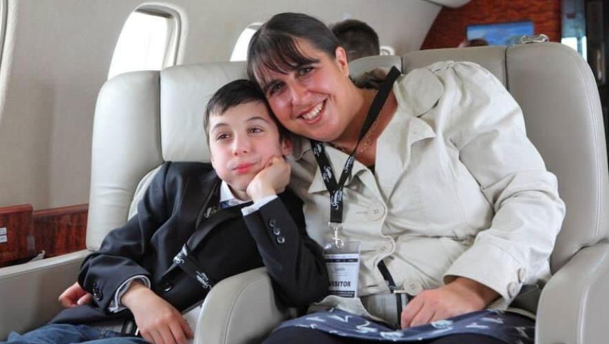 Patient and parent on Luxaviation flight