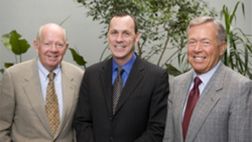Former FAA Administrator David Hinson, former FAA acting Administrator Robert A. Sturgell, and Russell Meyer, Cessna chairman emeritus (Photo: Aircraft Owners and Pilots Association)