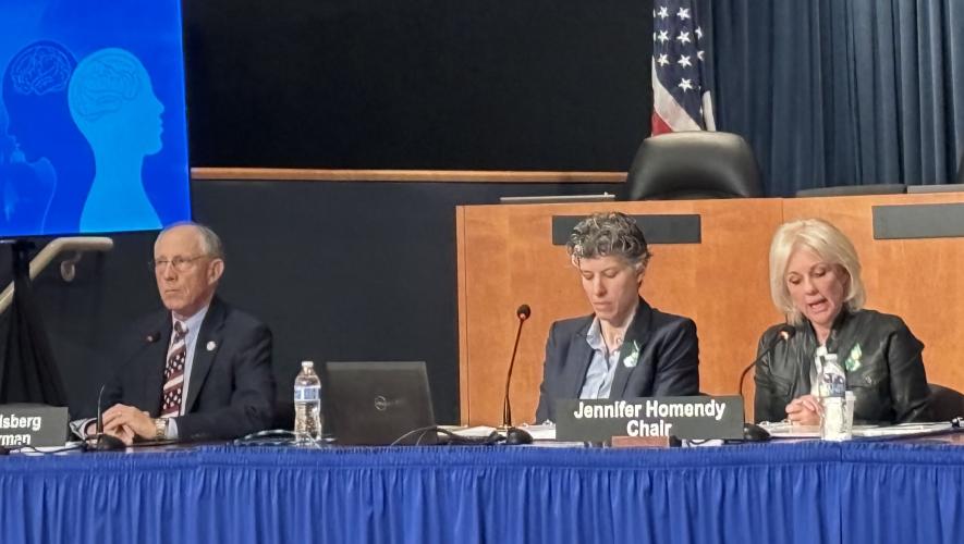 NTSB vice chair Bruce Landsberg and Chair Jennifer Homendy at summit (Photo: Kerry Lynch)