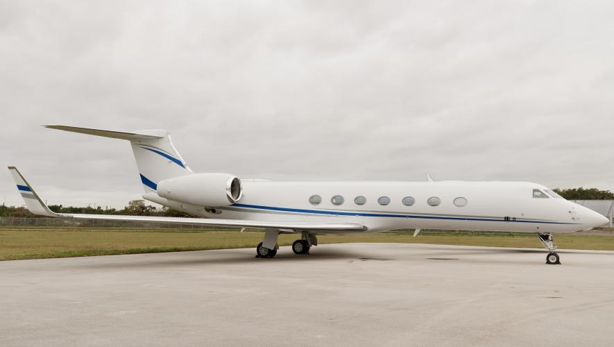 Gulfstream G550 at VIP Completions in Fort Lauderdale