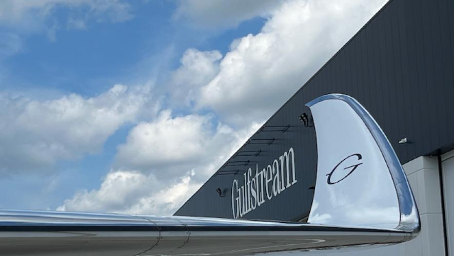 Gulfstream Aerospace winglet and logo