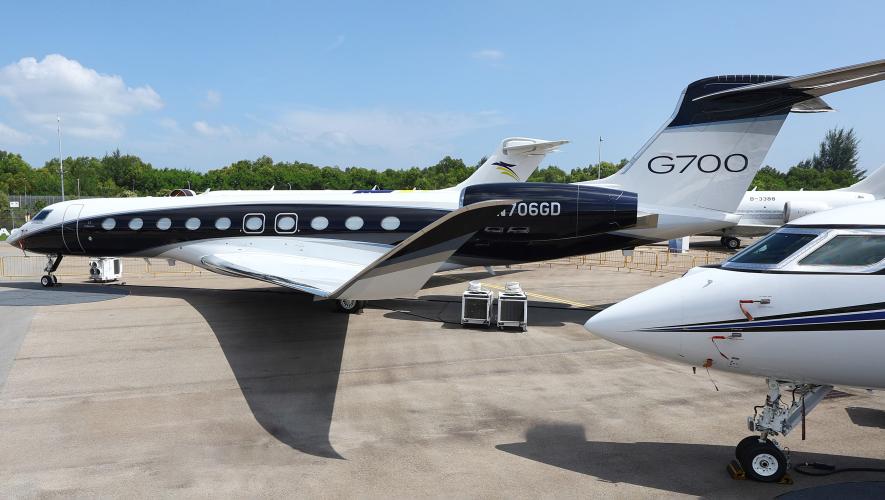 Gulfstream G700 at Singapore Airshow 2024